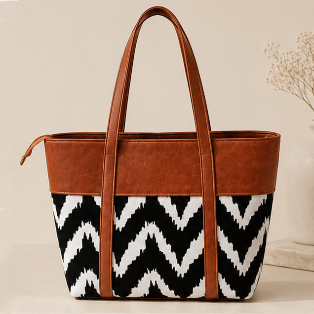 Elegant woven tote