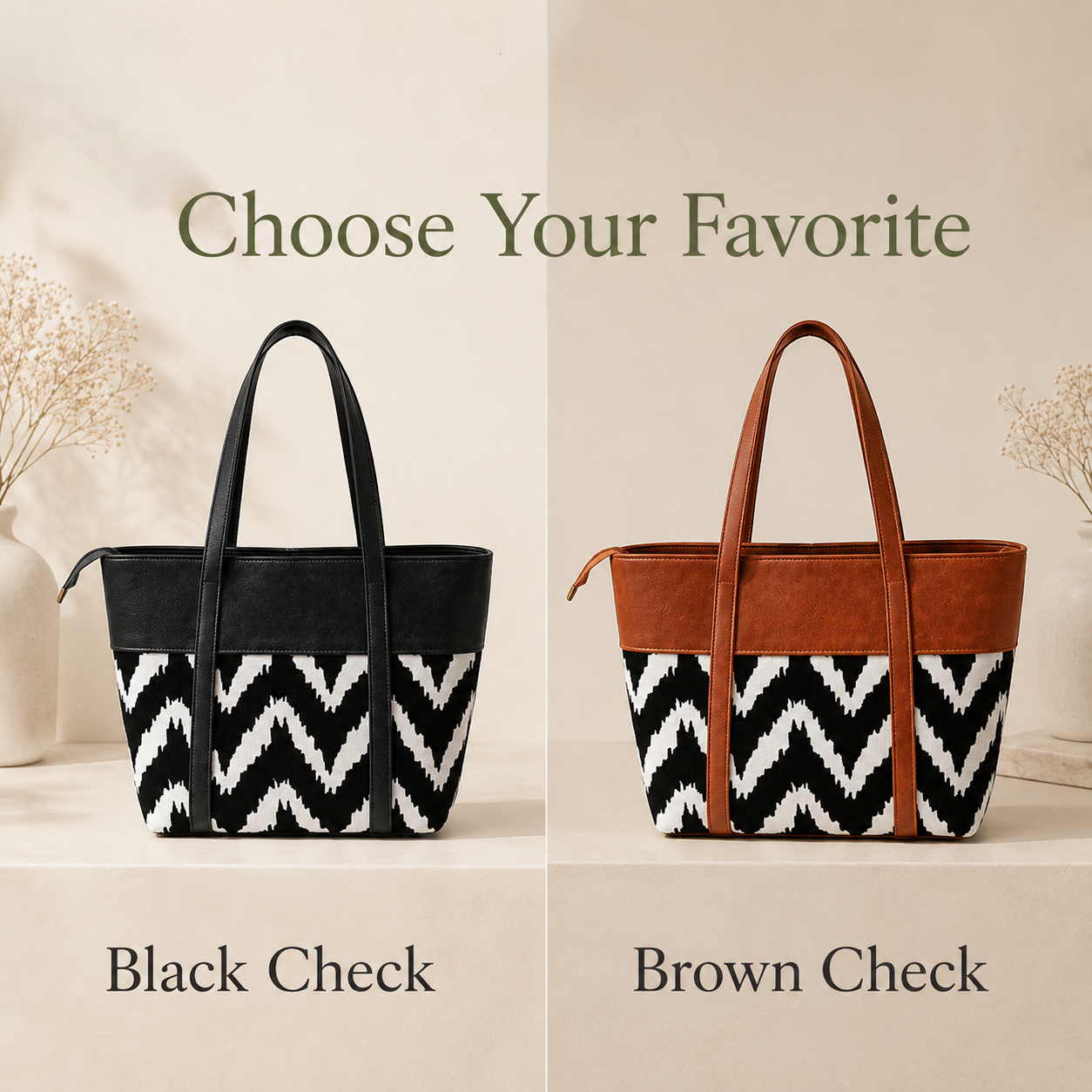 Women's woven tote bag