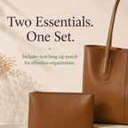 Matching pouch tote bag