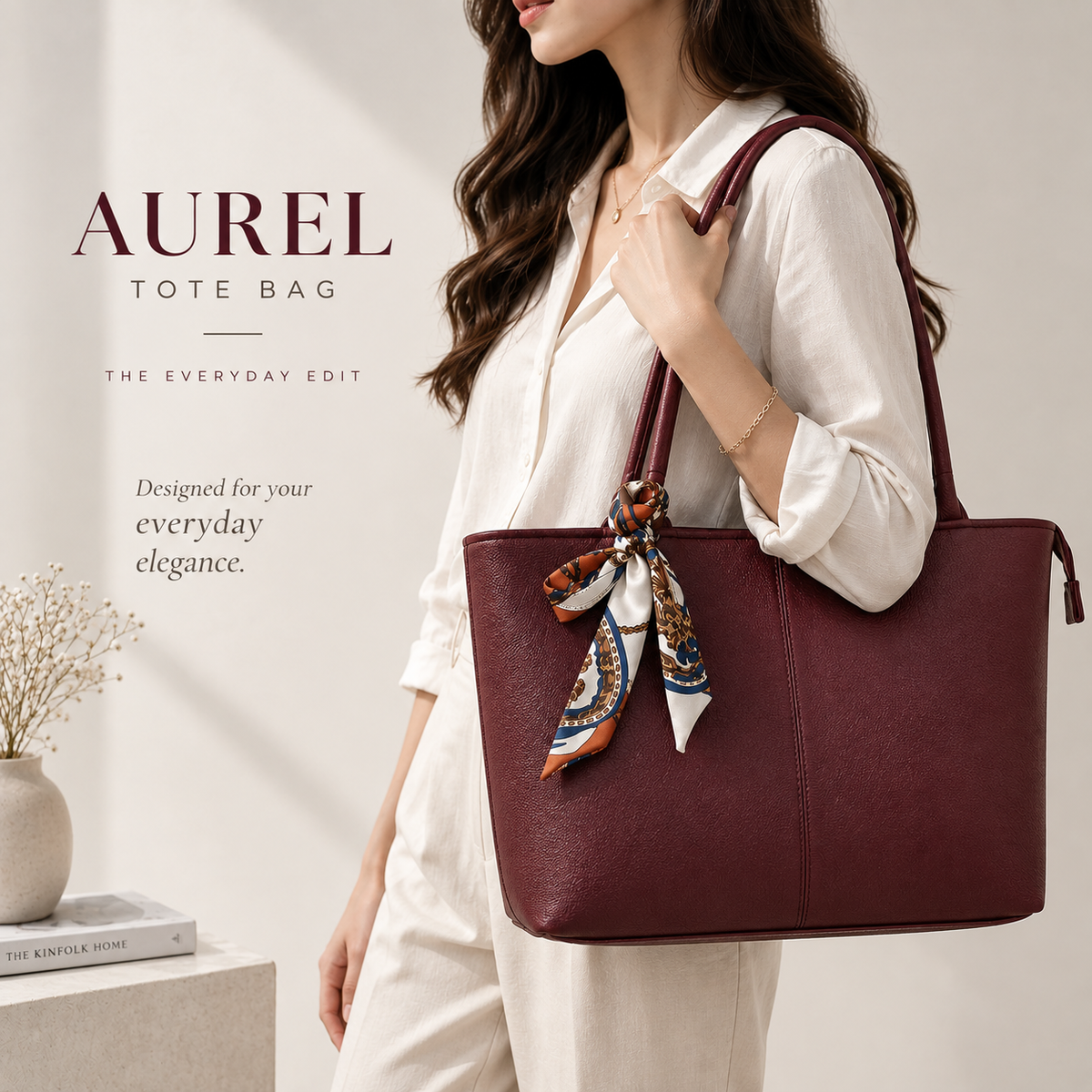 burgundy office tote bag for ladies in Pakistan