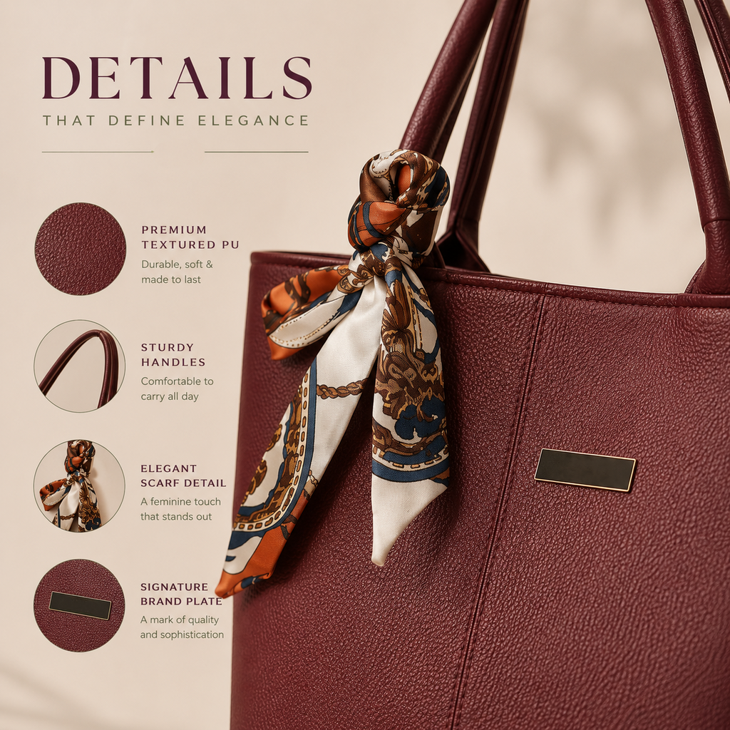 Luxury everyday tote handbag