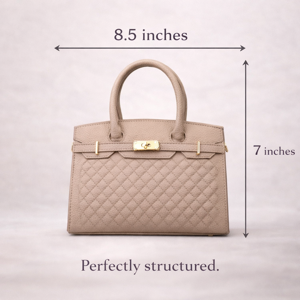 classic quilted purse for office use