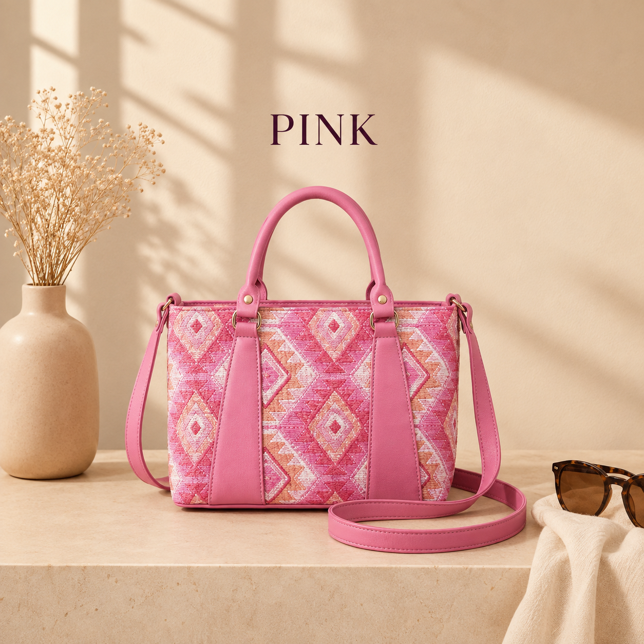 Luxury woven tote bag for women