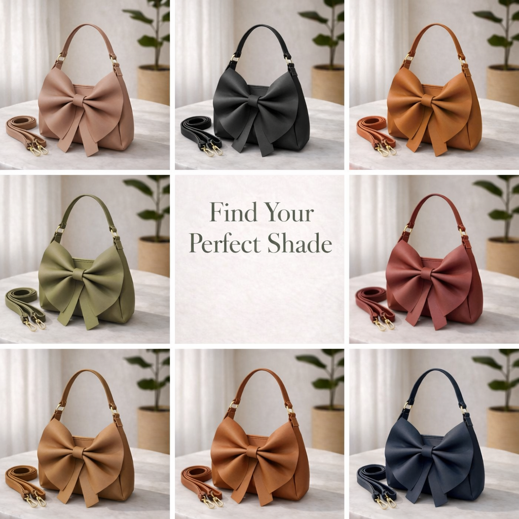 Elegant bow handbag for women