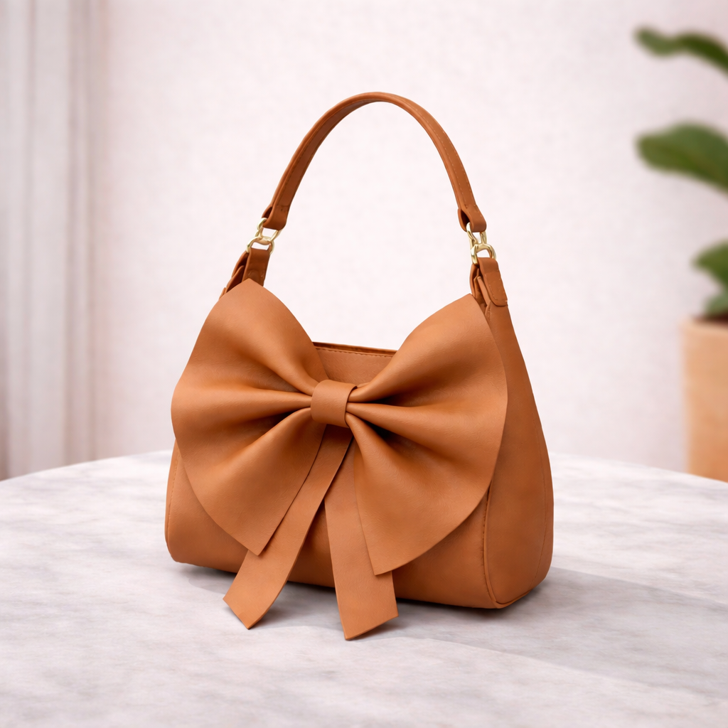 Elegant evening bow handbag