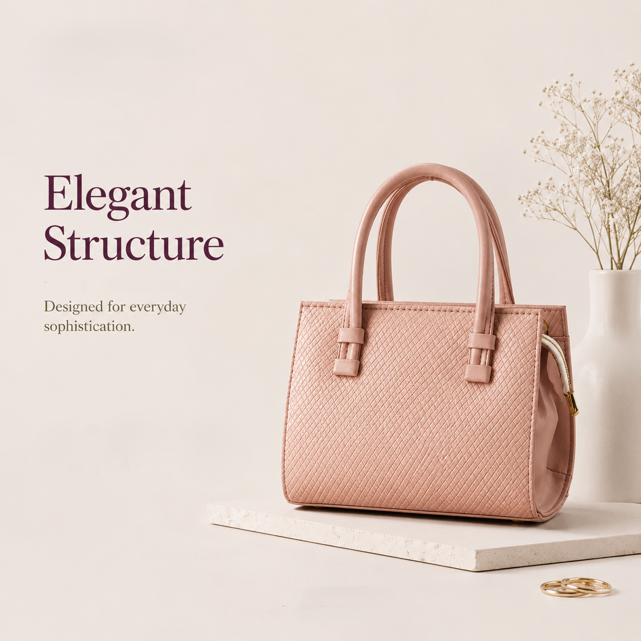 Premium textured handbag