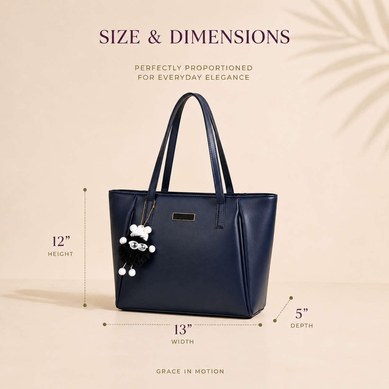spacious women's handbag
