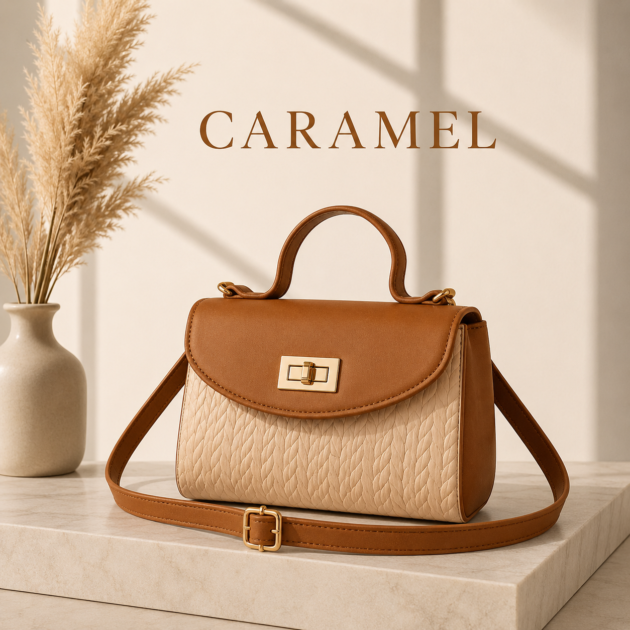 Vegan leather handbag
