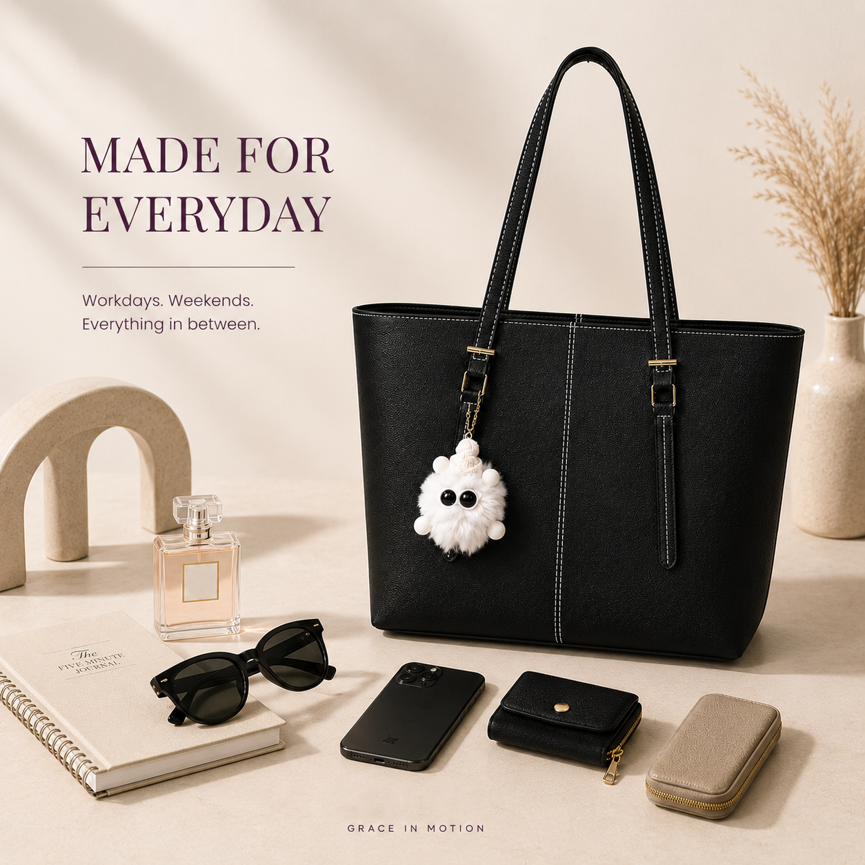 spacious women's handbag