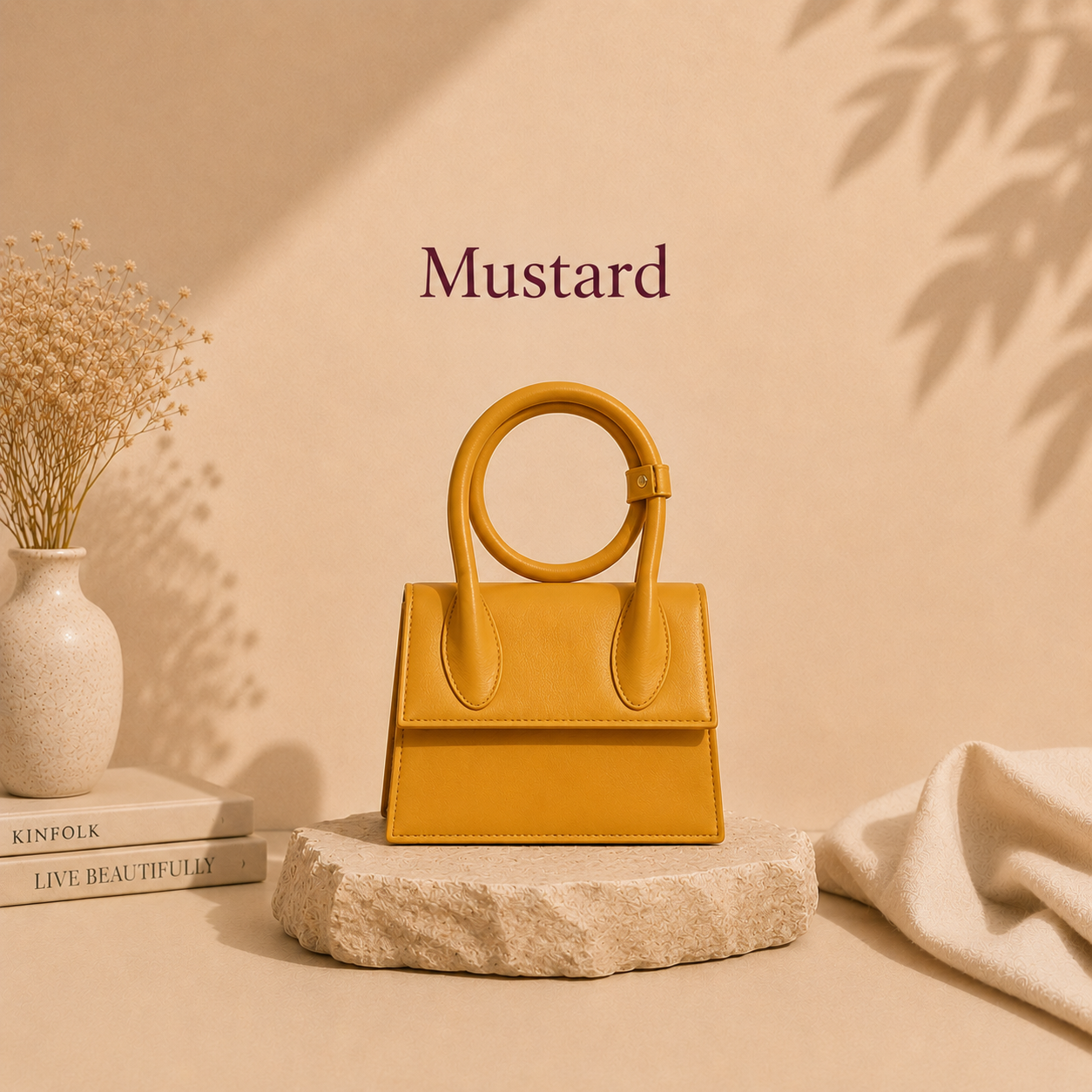 Vegan leather handbag