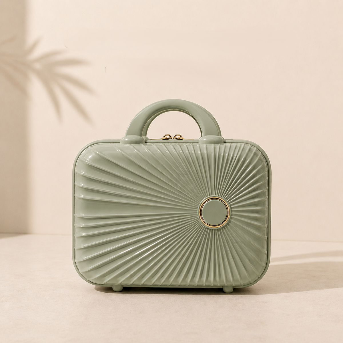 Structured cosmetic organizer for travel