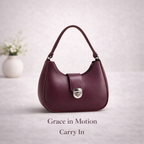 Luna shoulder bag burgundy