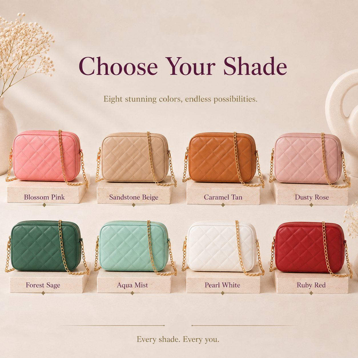 Women's Quilted Handbag