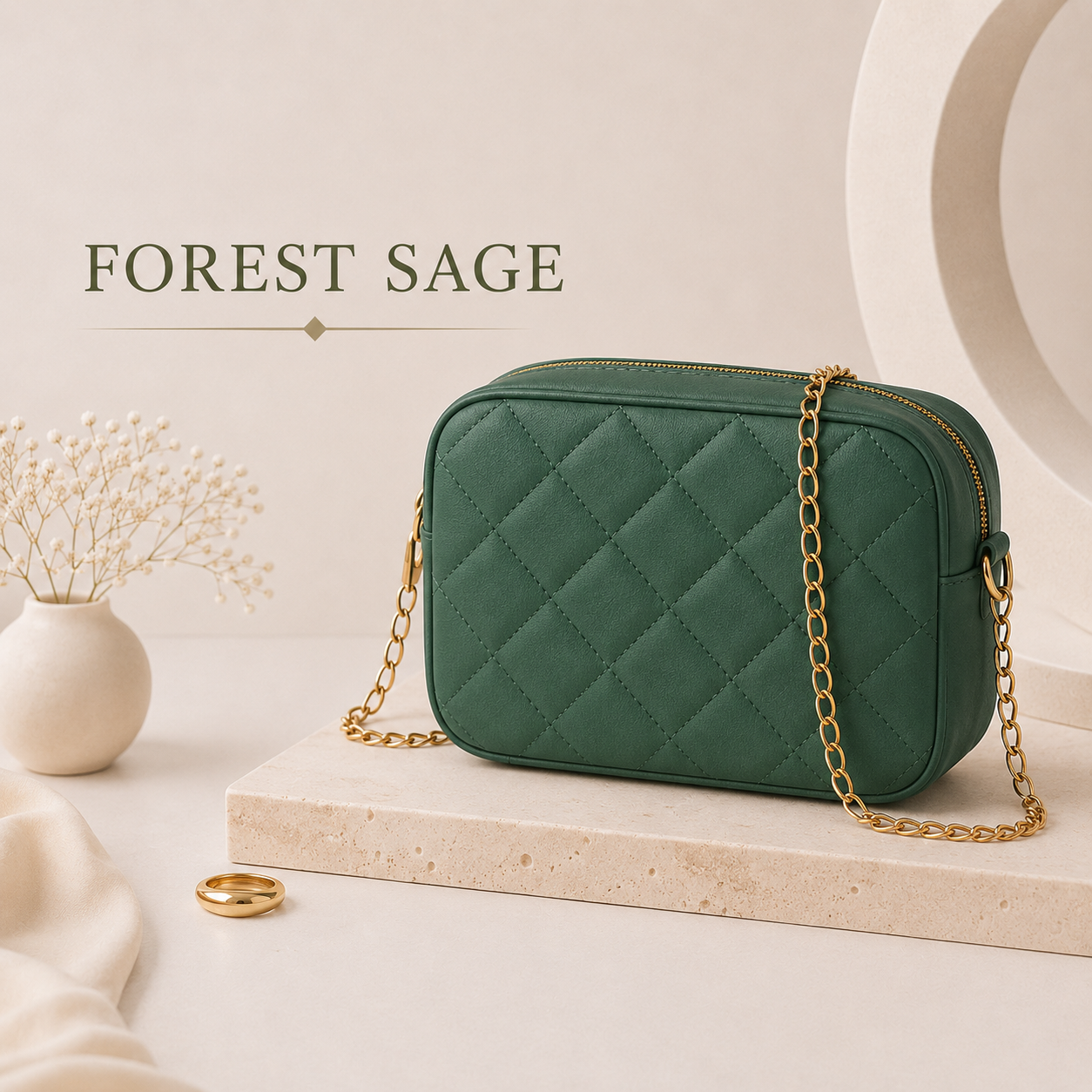 Gold Chain Crossbody Bag