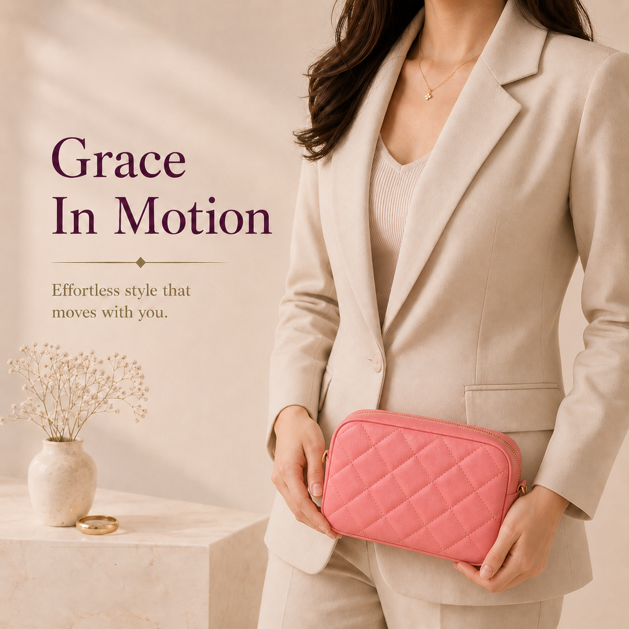 Compact Women's Shoulder Bag