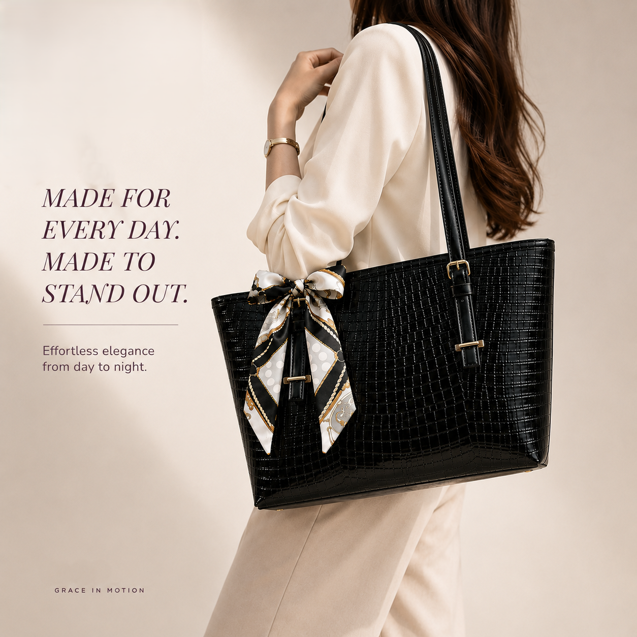 elegant work tote bag for women