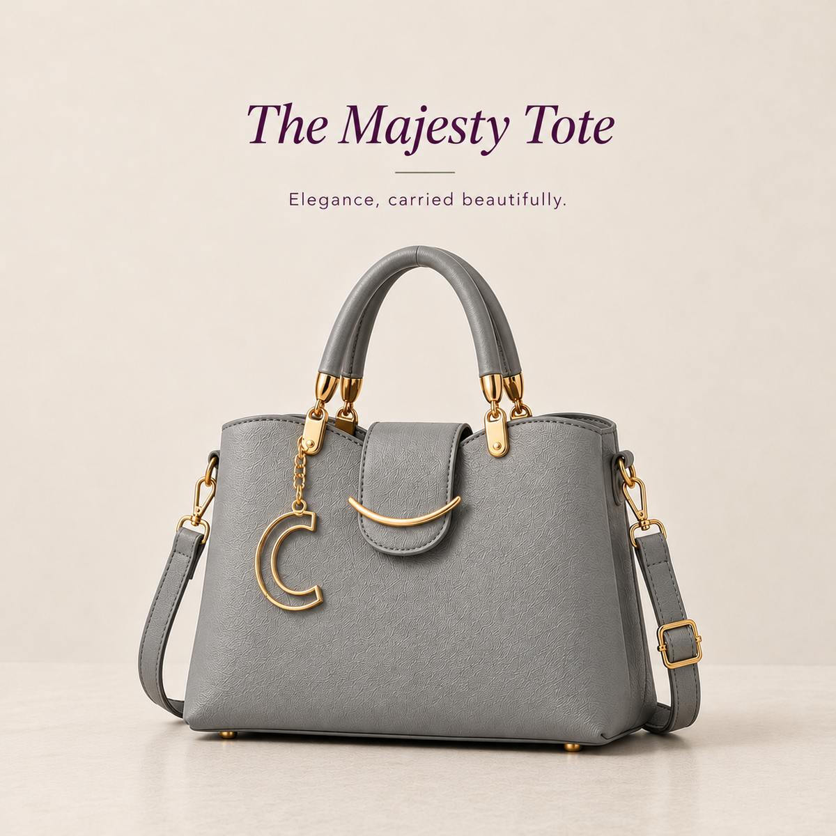 Grey Tote bags for her