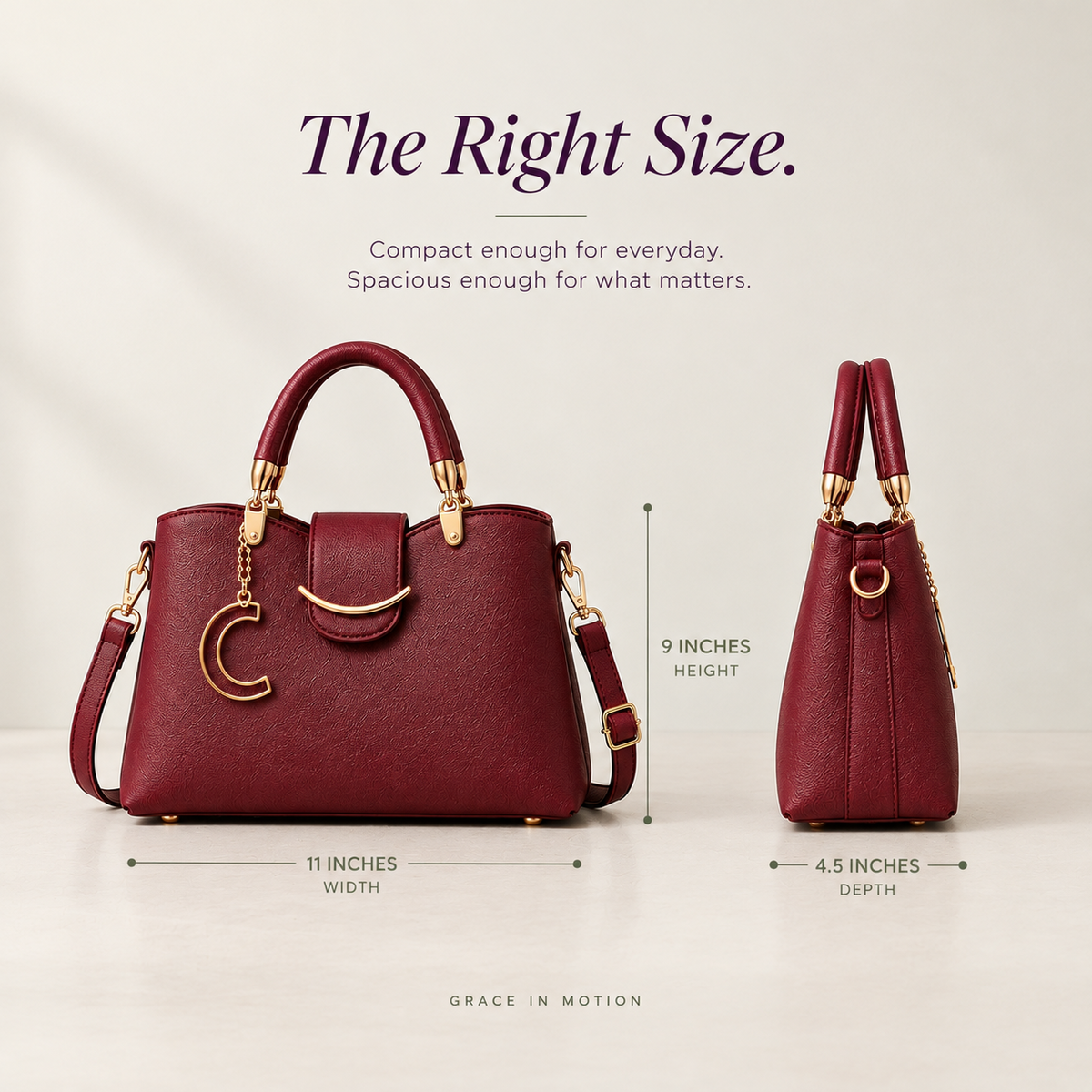 Red tote bag