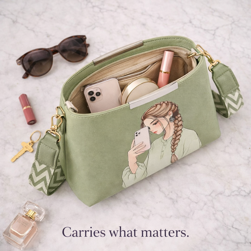 printed design handbag for girls