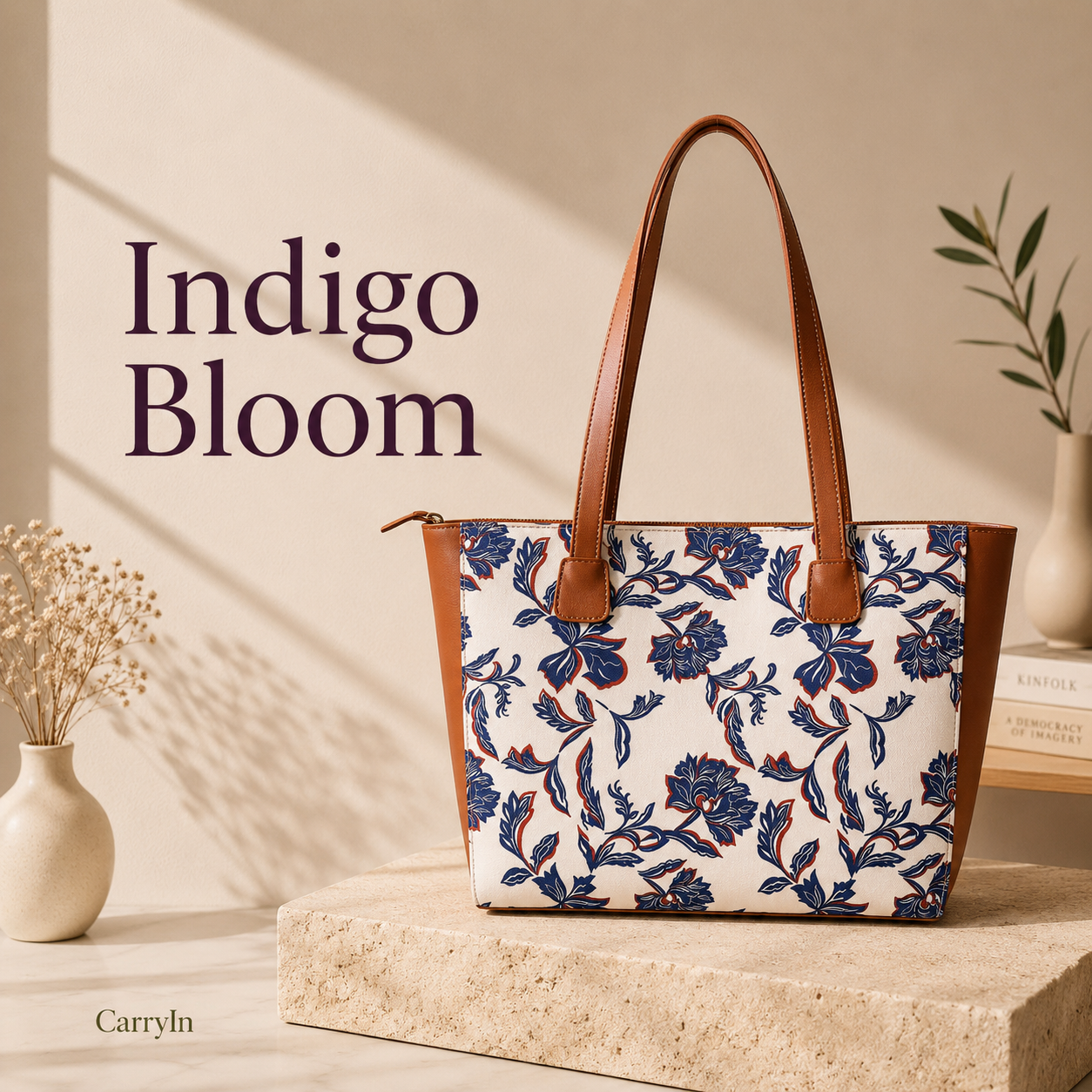 Floral Pattern Tote