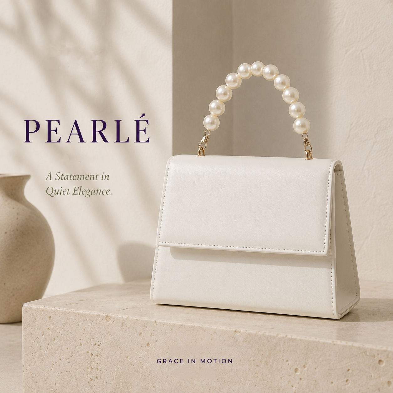 white top handle bag