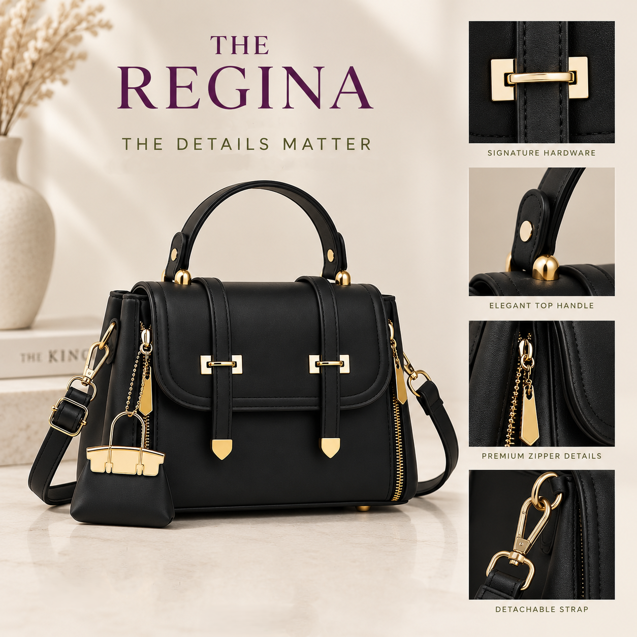 luxury style women's handbag