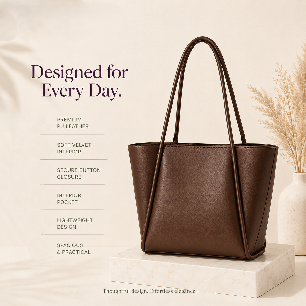 Spacious Everyday Tote Bag