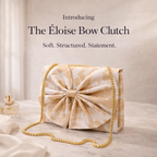 Premium bow clutch bag for women