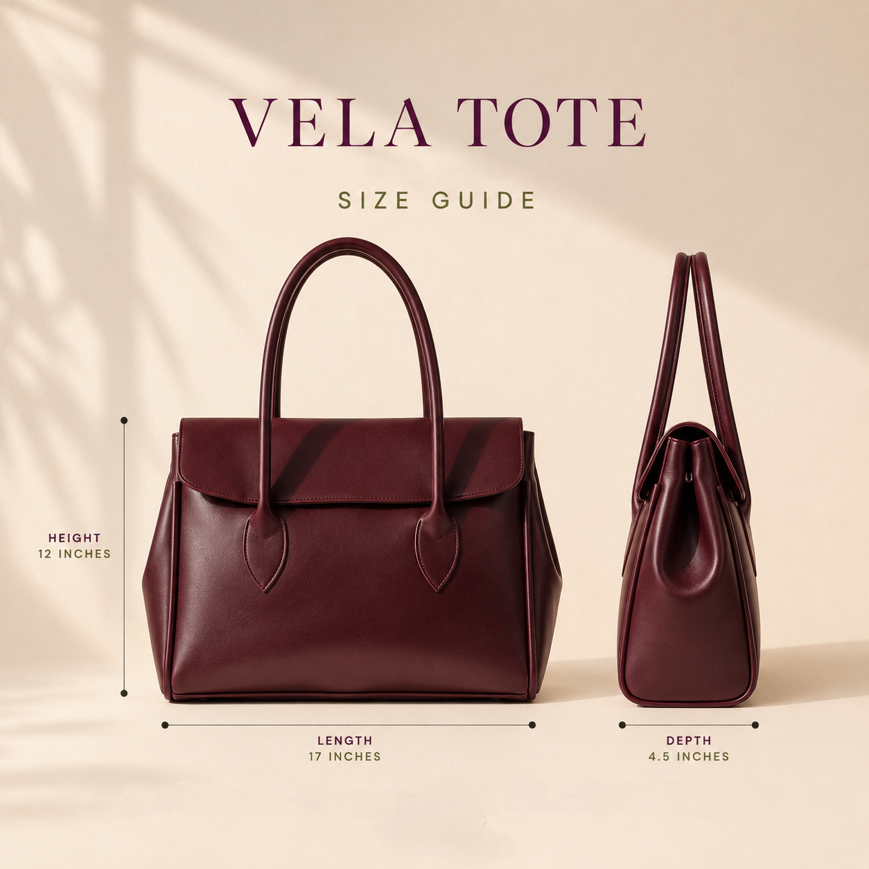 Spacious women's work tote bag