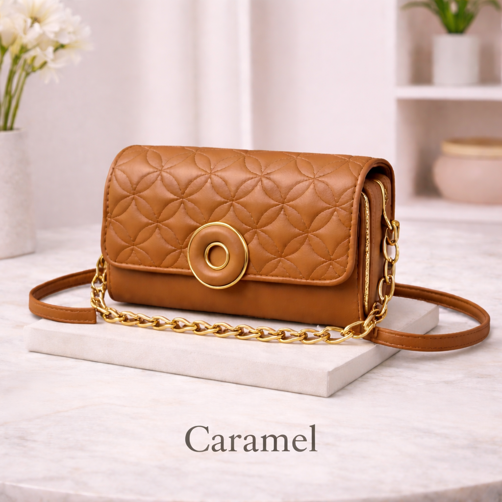 caramel mini handbag