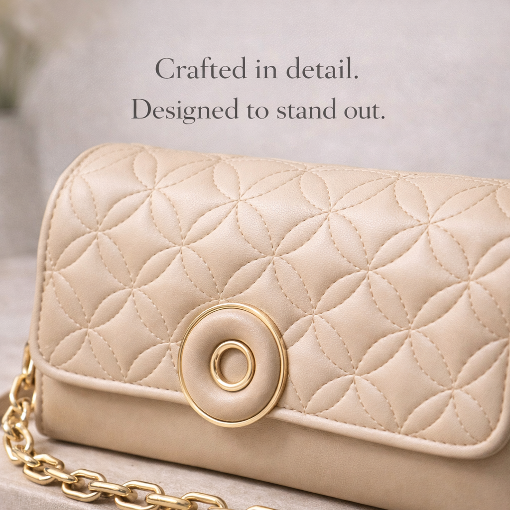 beige crossbody bag
