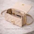 premium quilted handbag