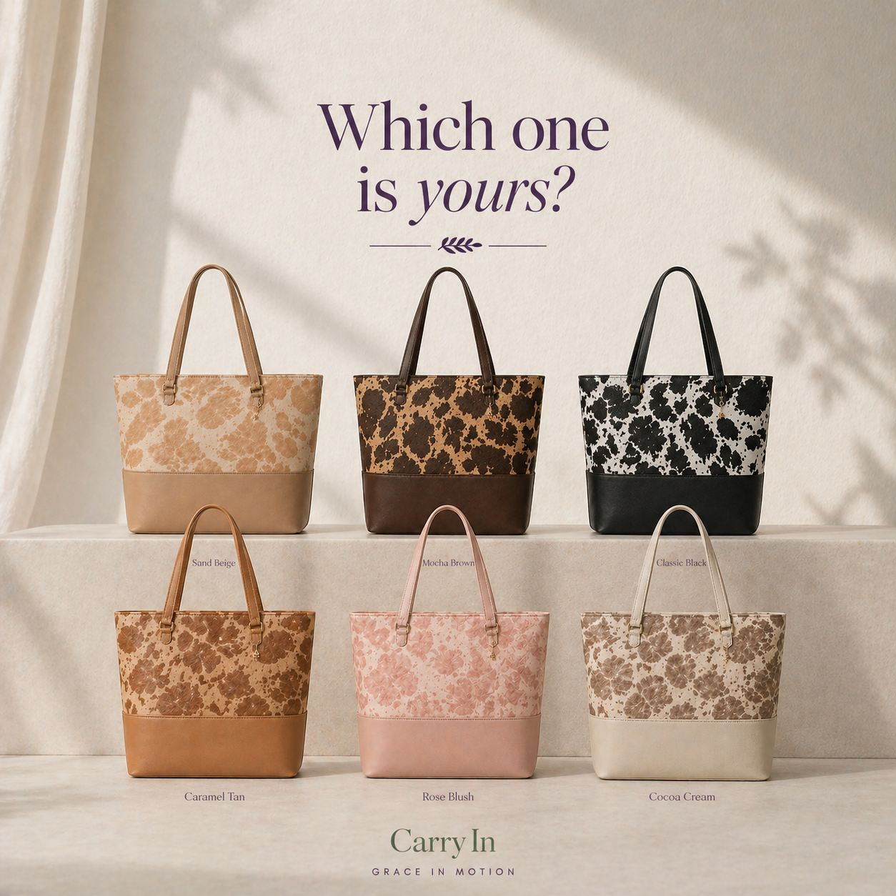 textured tote handbag
