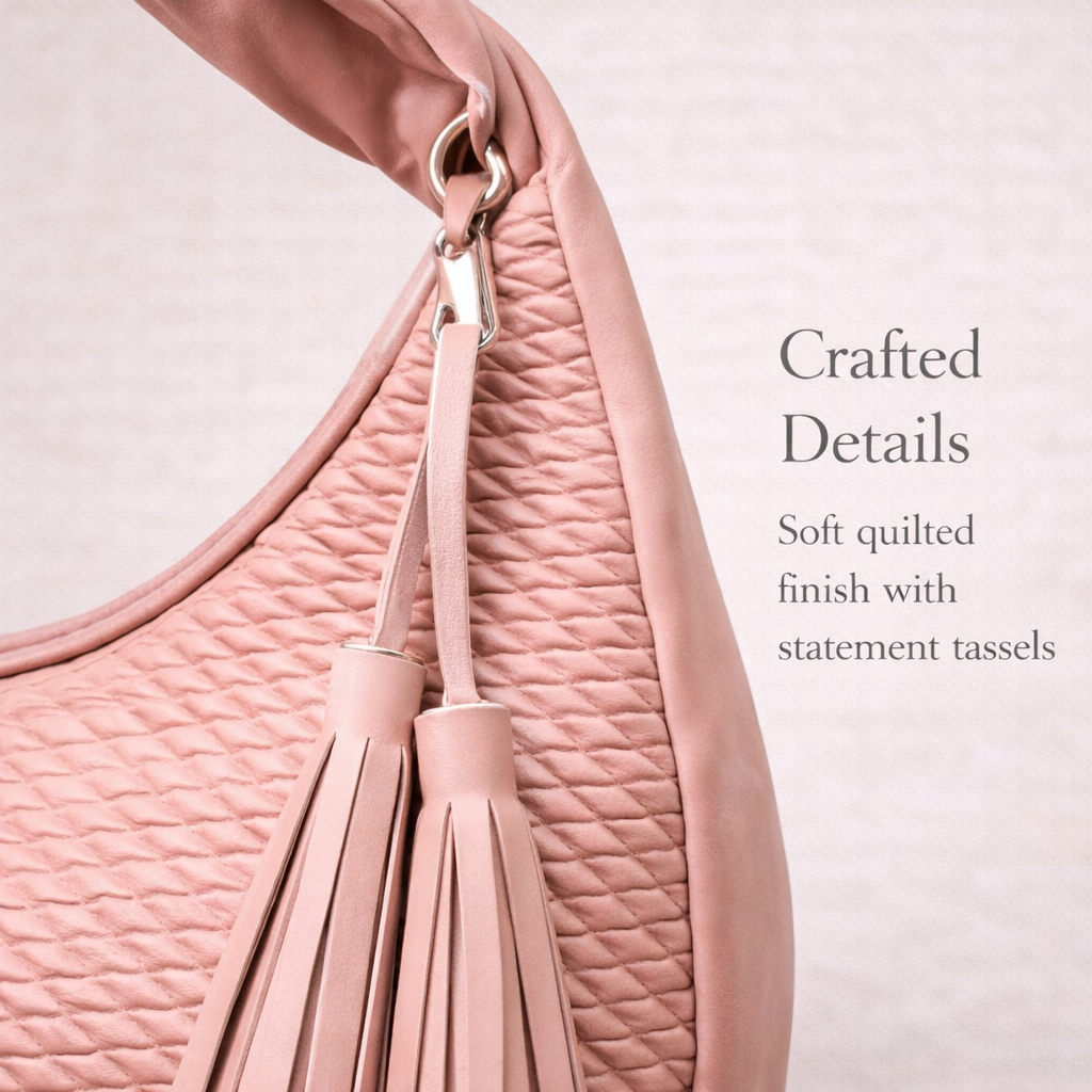 tassel detail shoulder bag