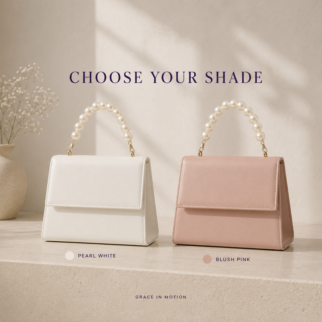pearl handle handbag