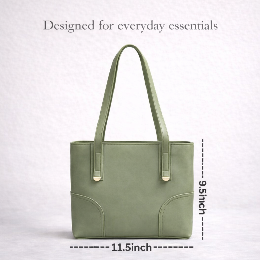 sienna tote bag size dimensions 11.5 x 9.5 inches
