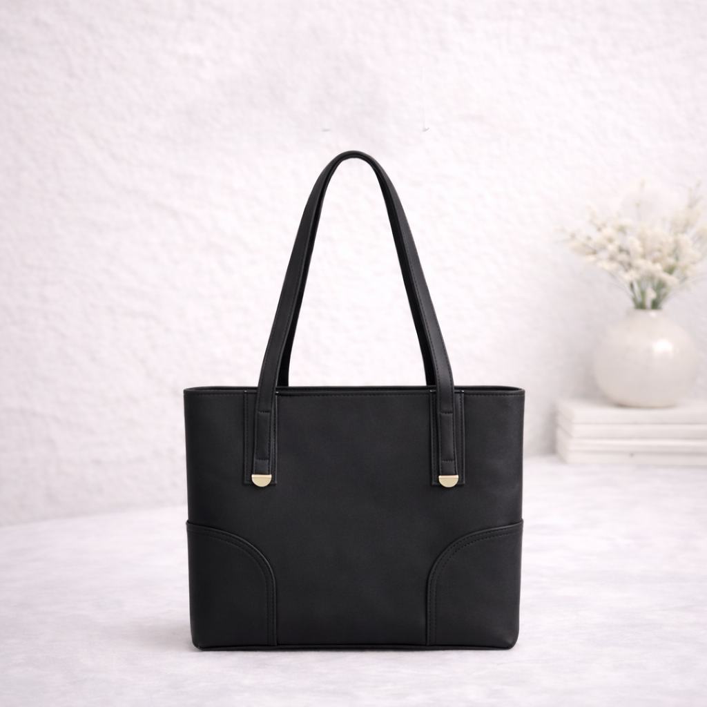 black handbag everyday tote