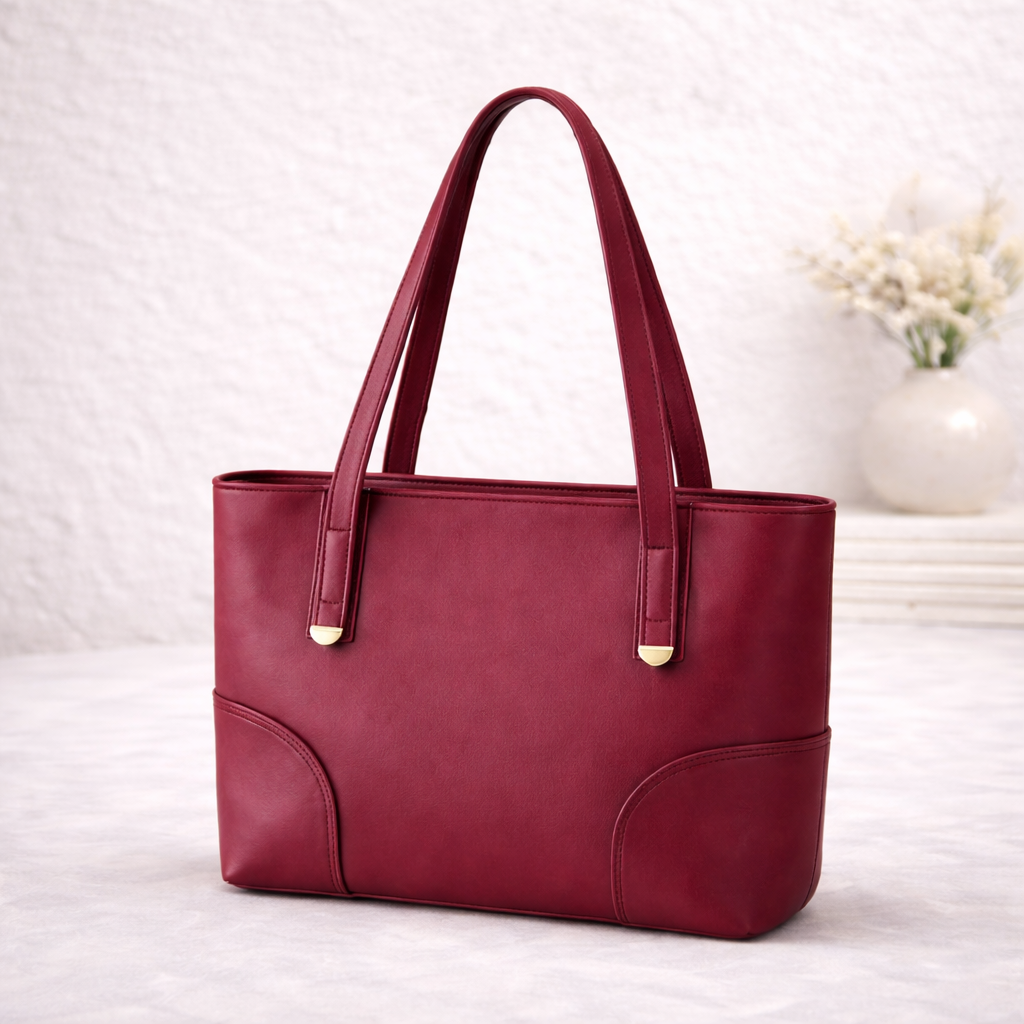 red handbag